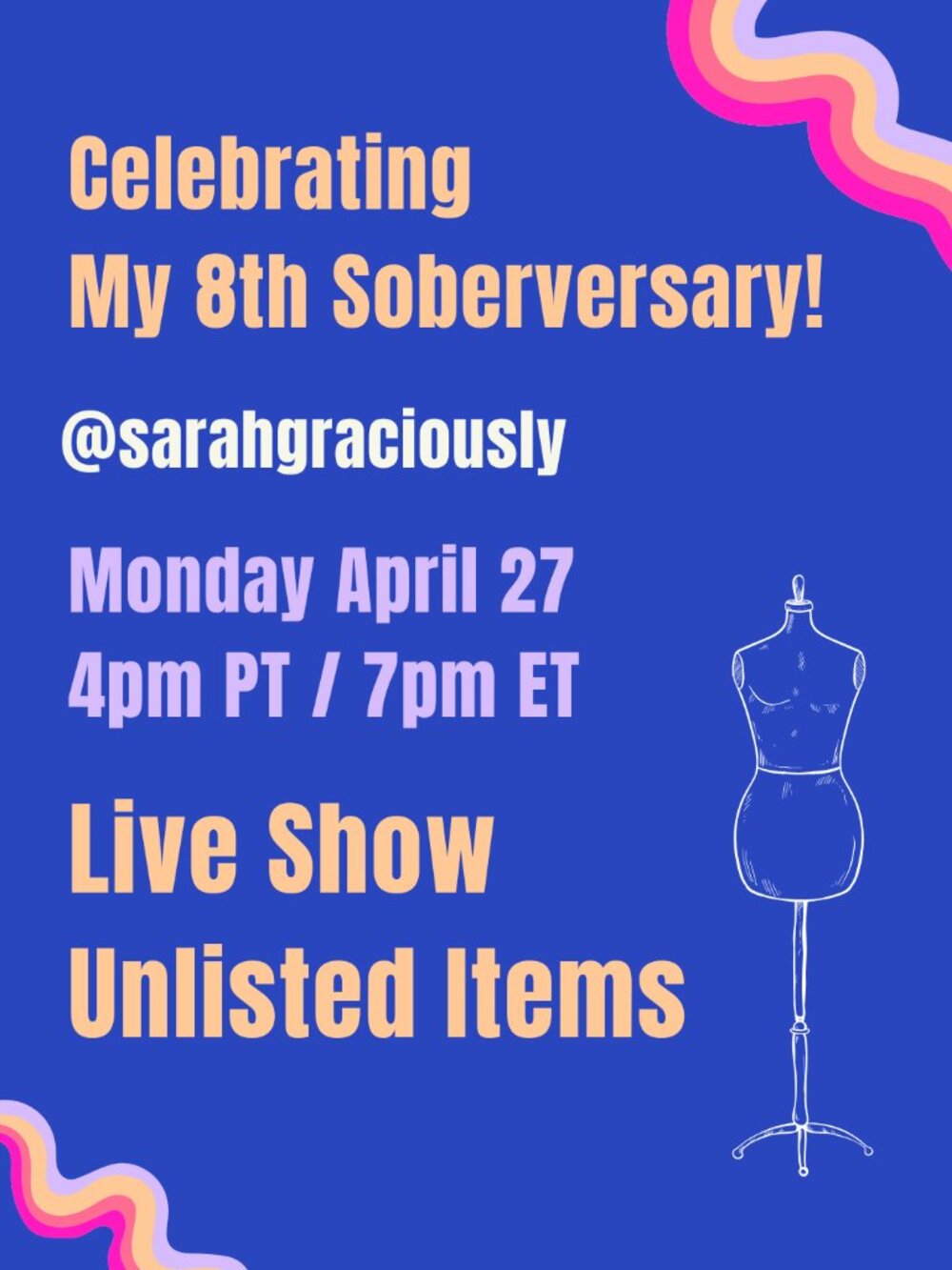 Unlisted for April 27 Live Show 8th Soberversary Celebration